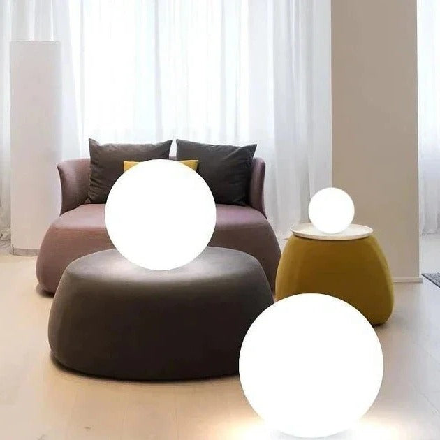 Weather-Resistant LED Sphere Light - 16 Color Options for Outdoor Use