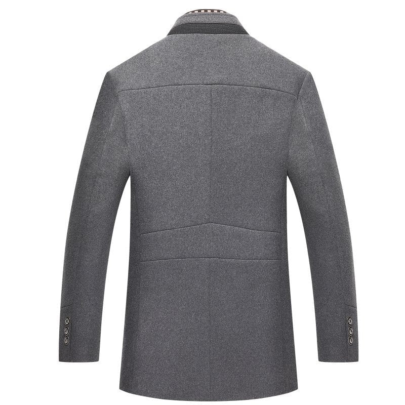 Sophisticated Wool Overcoat for Men