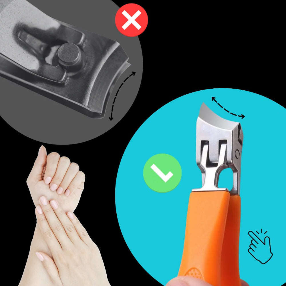 ErgoTrim Wide-Jaw Nail Clipper for Effortless Grooming