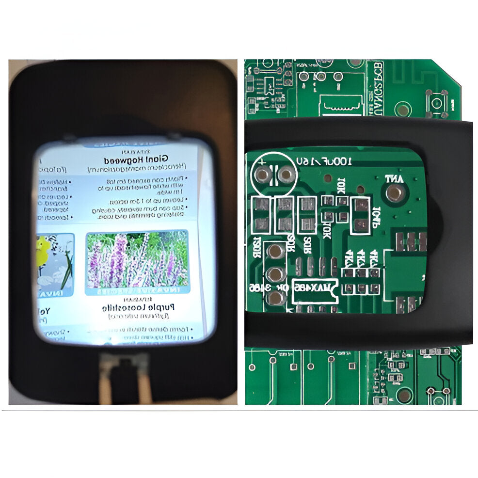Versatile Floor Magnifier with Adjustable Lighting
