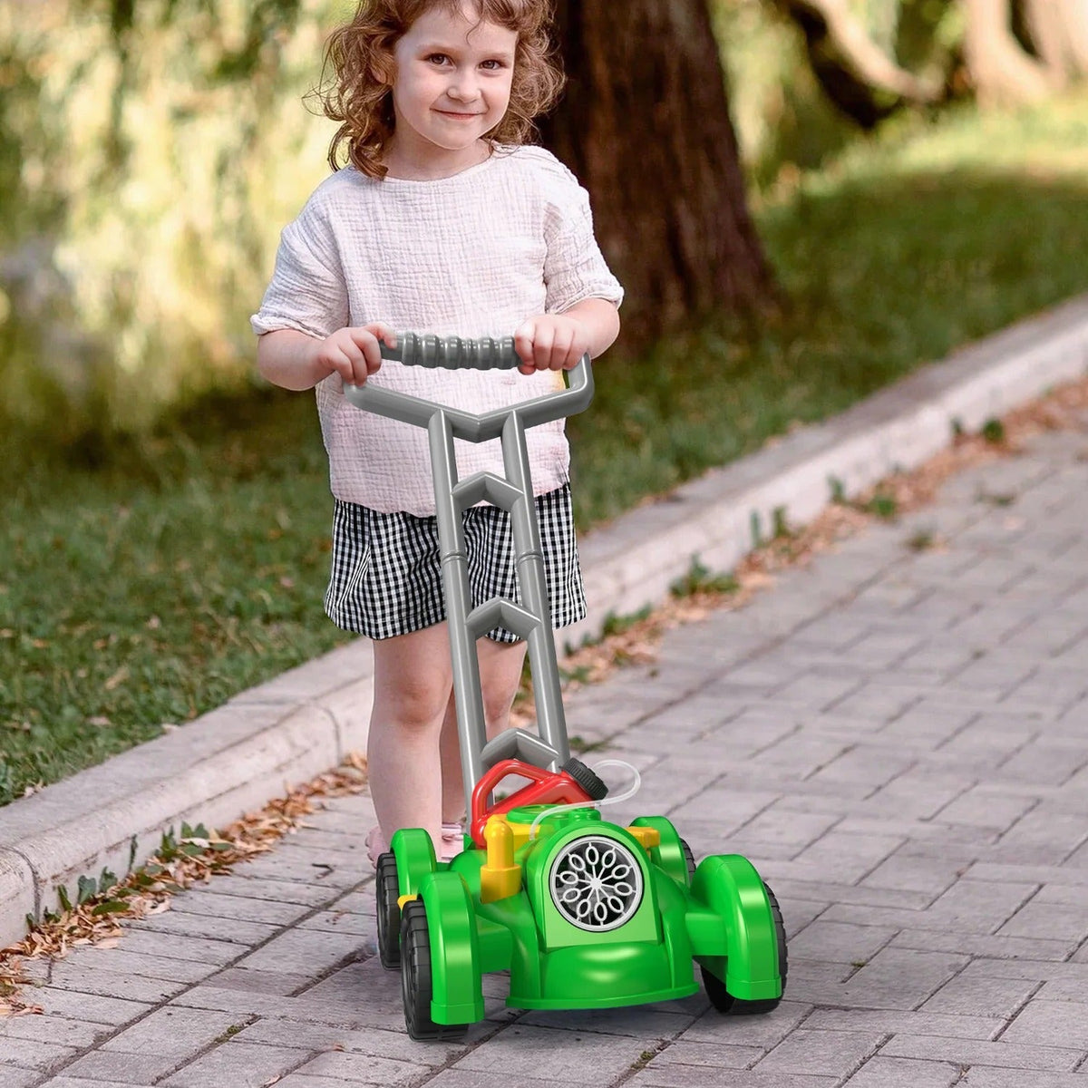 Whimsical Bubble Blower Lawn Toy for Active Kids