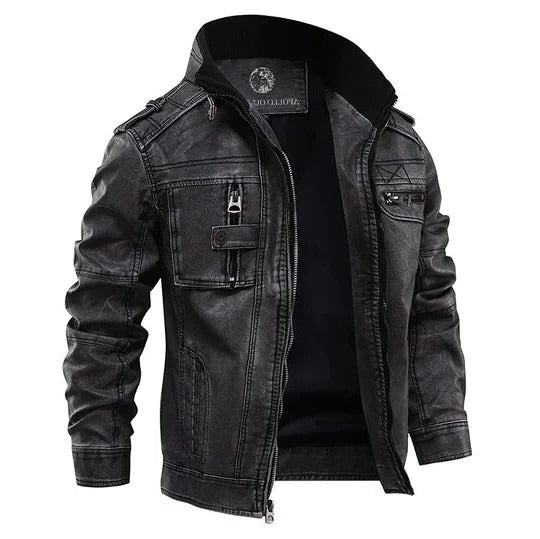 Classic Men's Motorcycle Jacket for Everyday Adventures