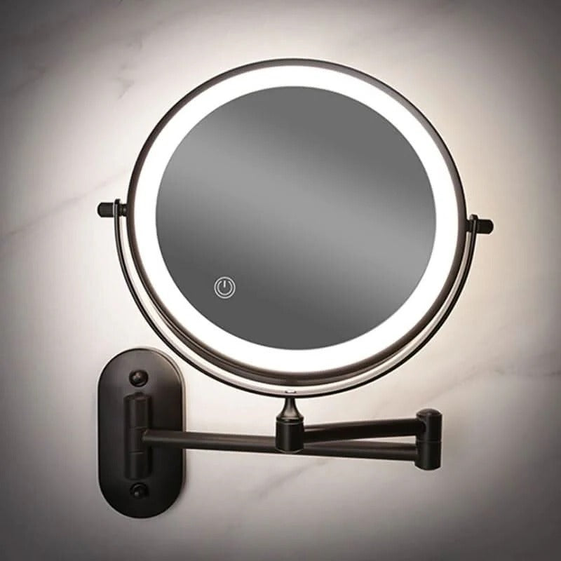 Cordless LED Vanity Mirror with Dual Magnification