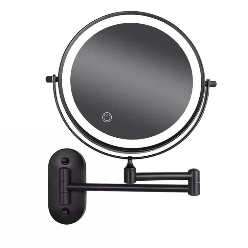 IllumiBeauty 8-Inch Wall-Mounted LED Magnifying Mirror