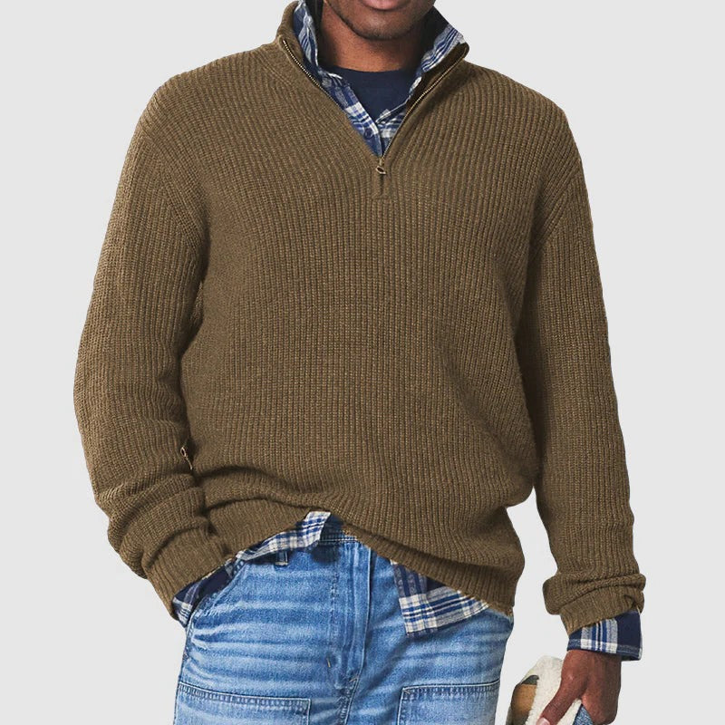 Sophisticated Zip Pullover for the Modern Professional