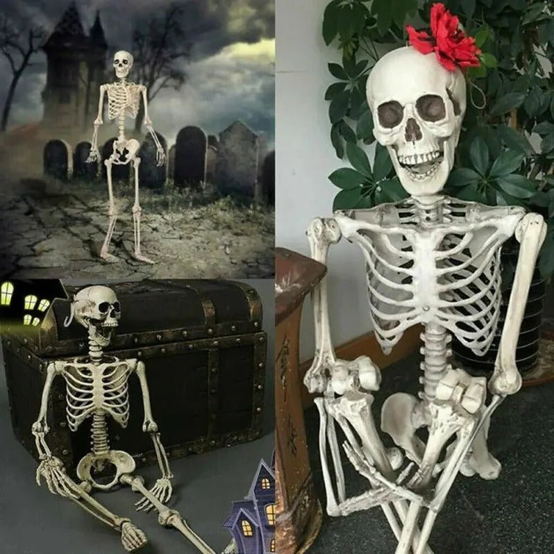 Flexible Halloween Skeleton Decoration for Spooky Displays