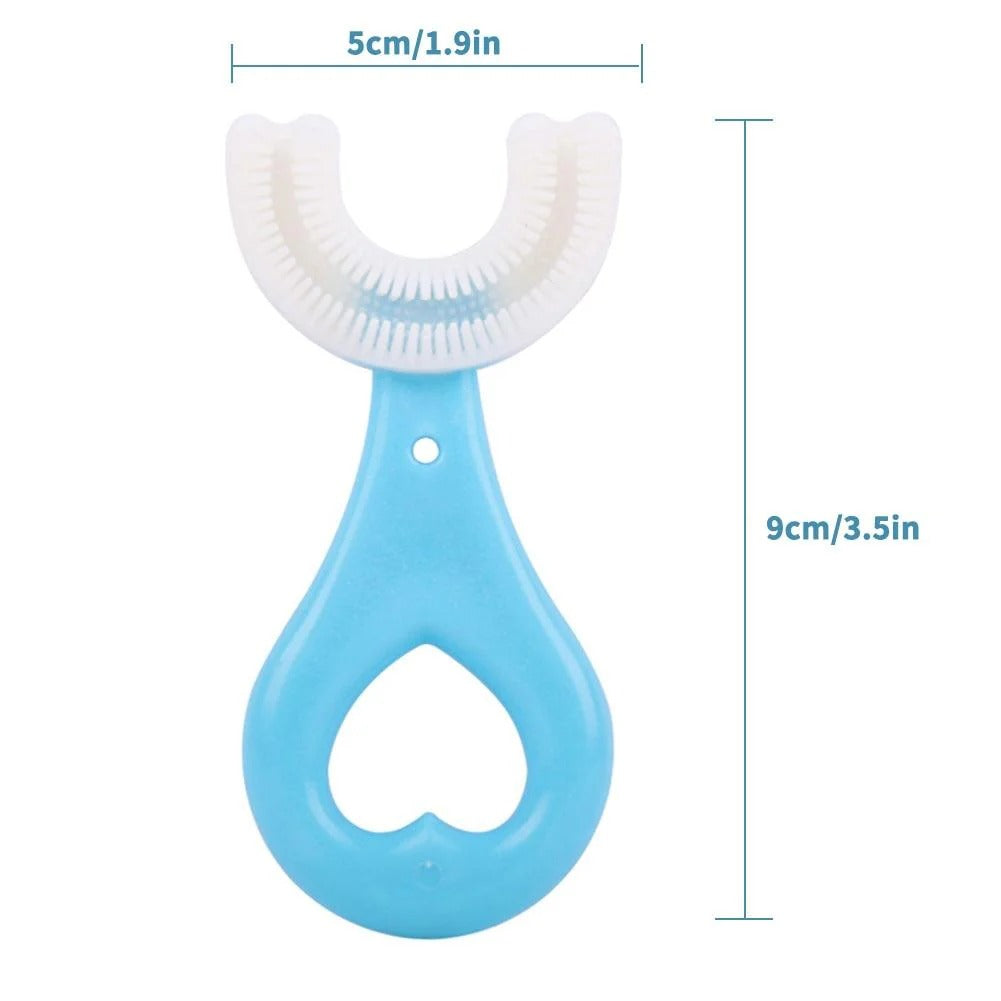 Child-Friendly 360-Degree Toothbrush for Easy Cleaning