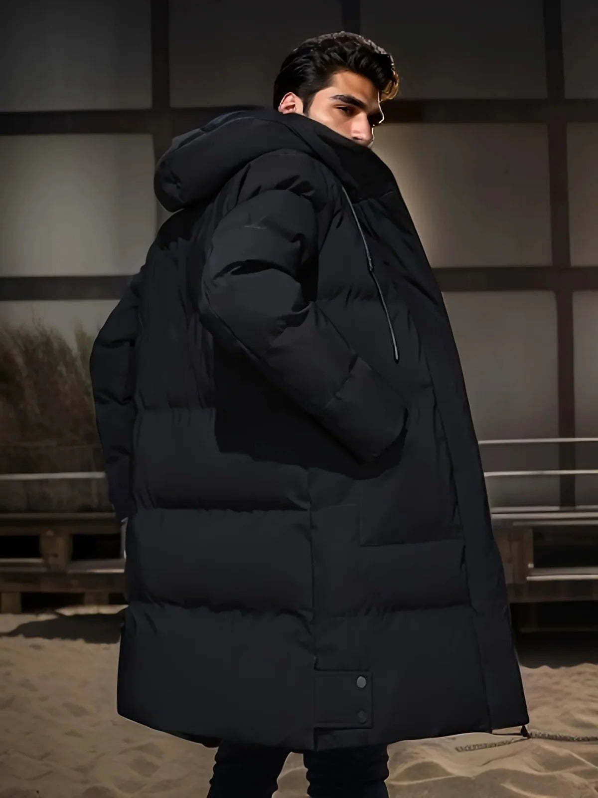 Men's Extended Length Winter Coat - Insulated and Waterproof