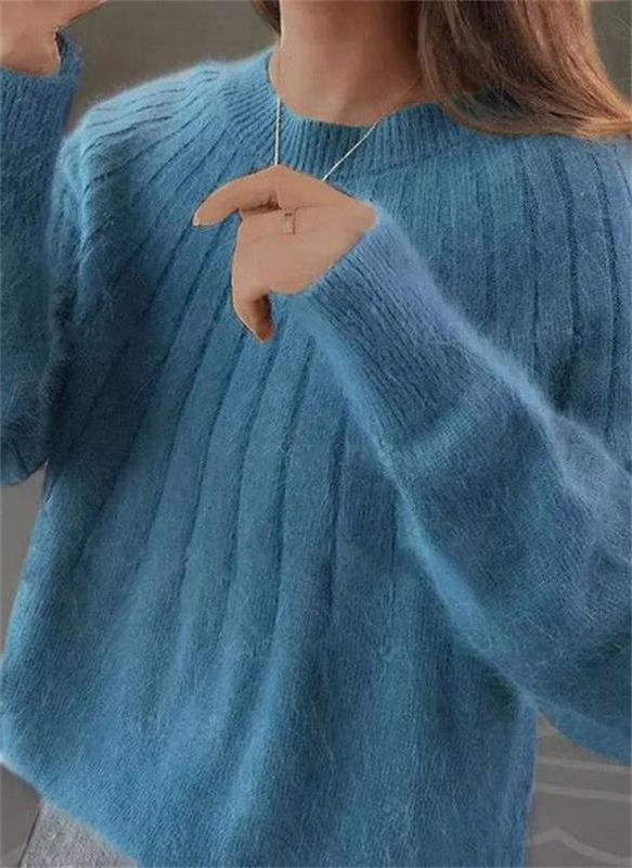Luxurious Cashmere Knit Sweater for Women - Cozy Elegance