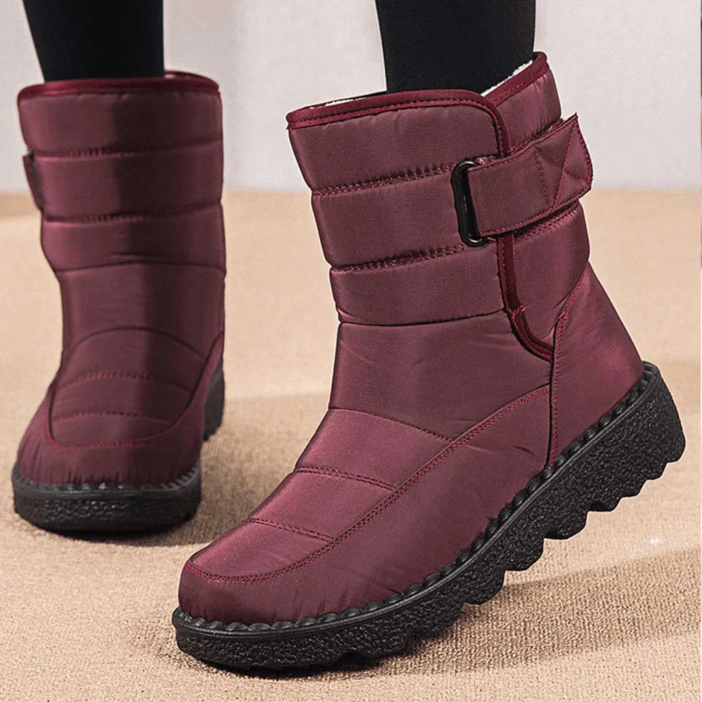 Women's Insulated Waterproof Winter Boots with Non-Slip Sole