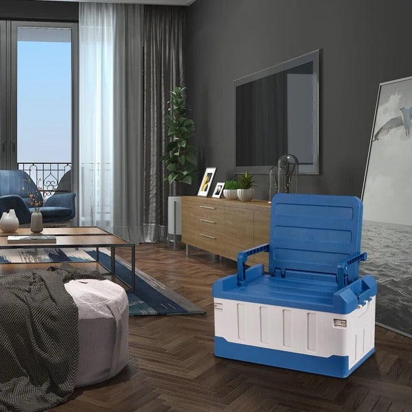 Versatile Collapsible Storage Box for Indoor and Outdoor Use