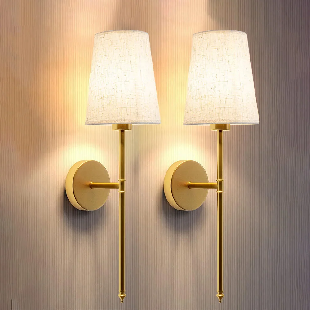 Chic Wireless Wall Sconces (SET OF 2 + 2 FREE BULBS)