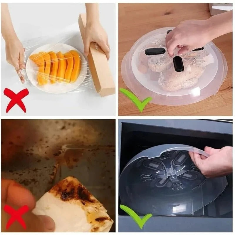 Microwave Splash Guard with Magnetic Grip