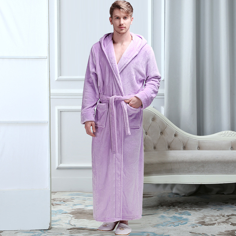 Cozy Men's Hooded Bathrobe – Ultimate Comfort for Relaxation