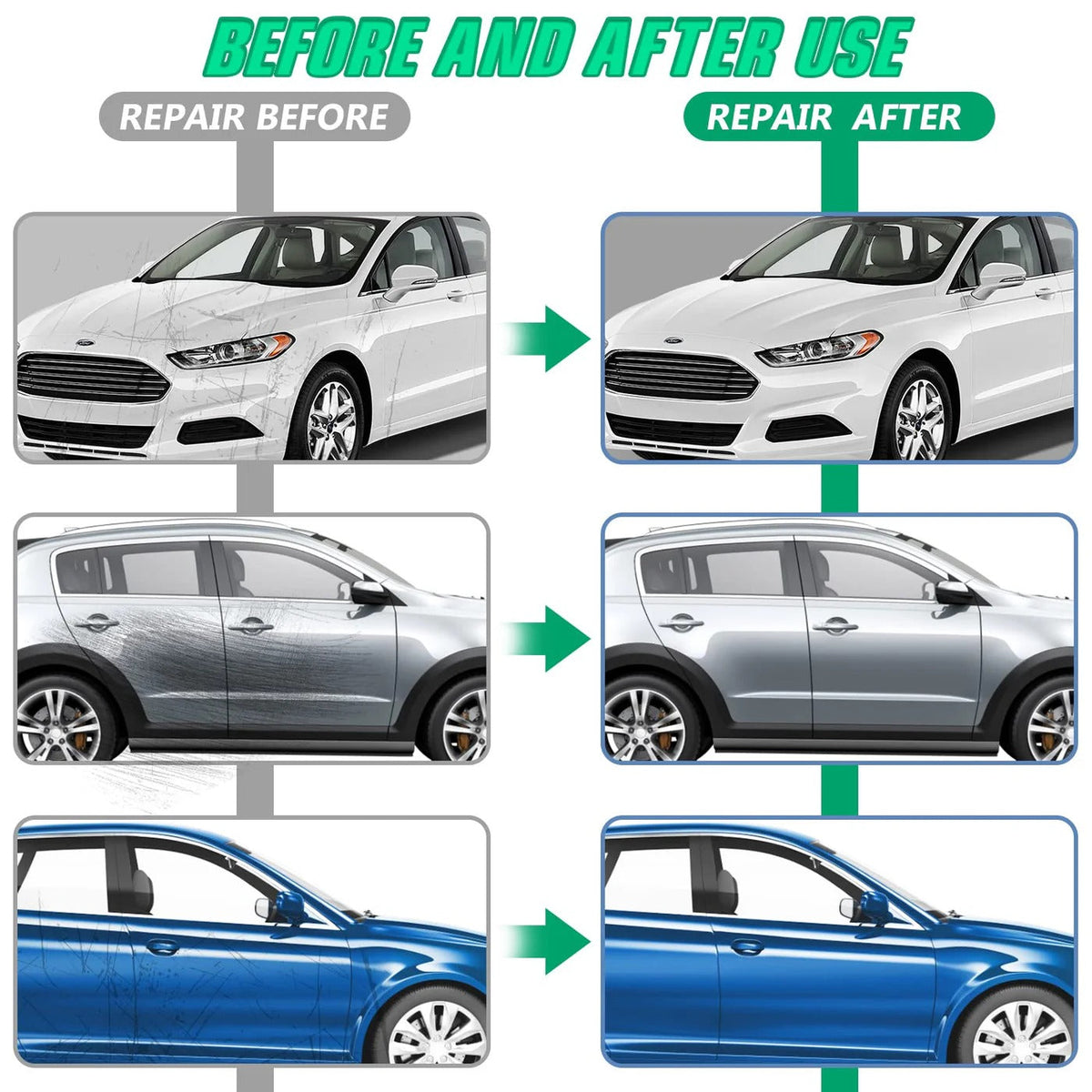 Surface Mark Repair Cloth for Vehicles