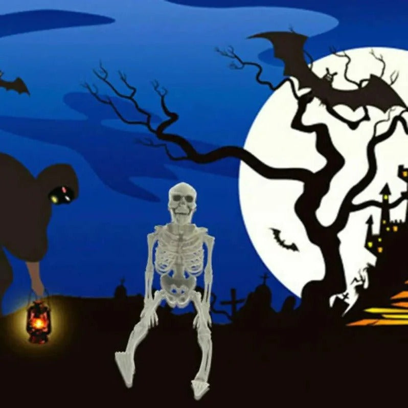 Flexible Halloween Skeleton Decoration for Spooky Displays