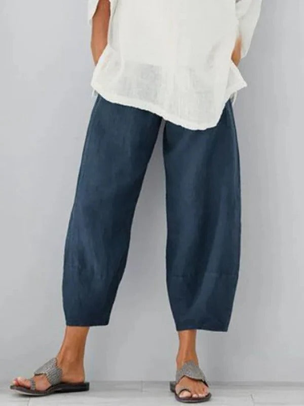 Chic Summer Linen Trousers for Women
