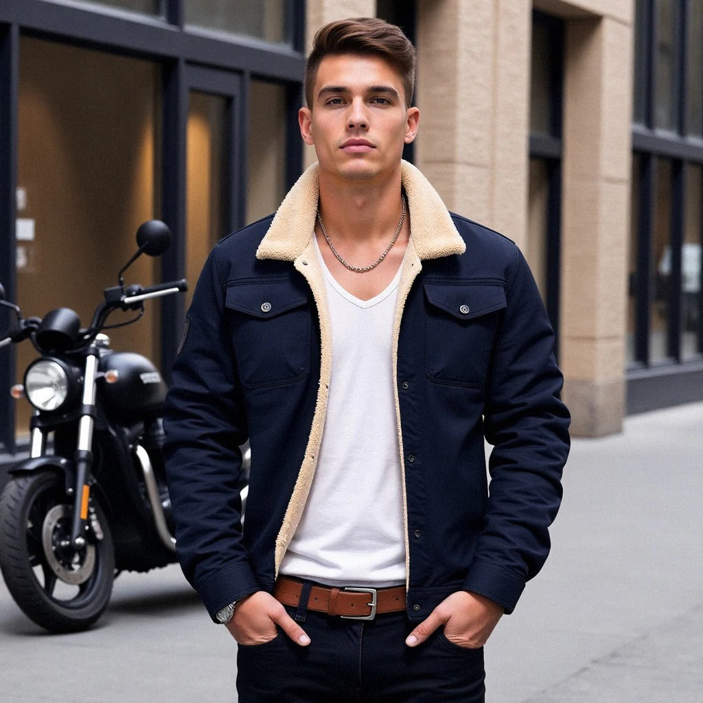 Classic Aviator Jacket for Men – Stylish Warmth This Winter