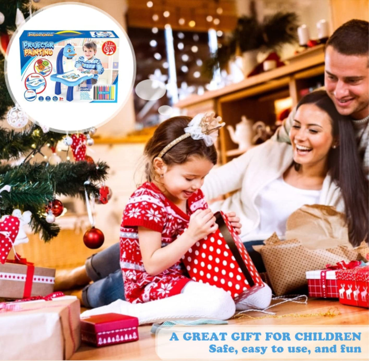 Illuminated Art Projector for Kids' Creative Adventures