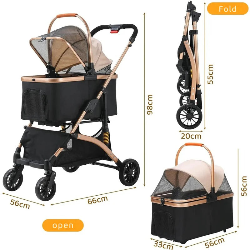 Versatile Pet Stroller & Transport Carrier