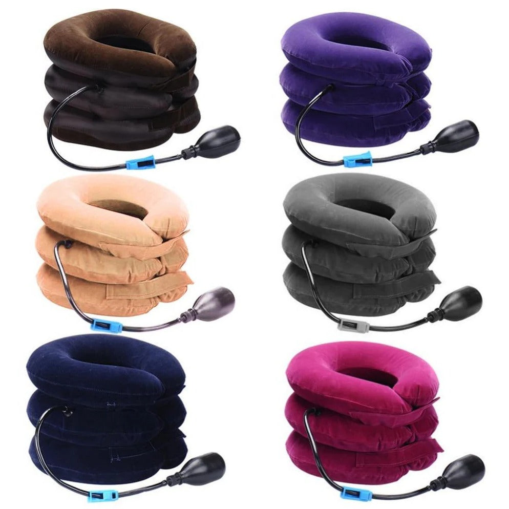 Adjustable Air-Filled Neck Support Pillow
