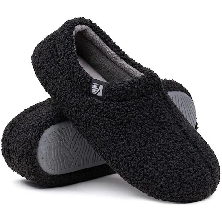 Cozy Closed-Back Fleece Slippers for Indoor Comfort