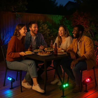 Eco-Friendly Solar-Powered Adjustable Spotlight