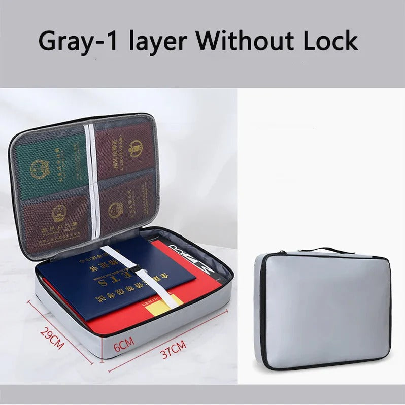 Multi-Layered Secure Document Holder for Travel and Storage