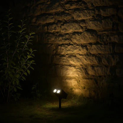 Eco-Friendly Solar-Powered Adjustable Spotlight