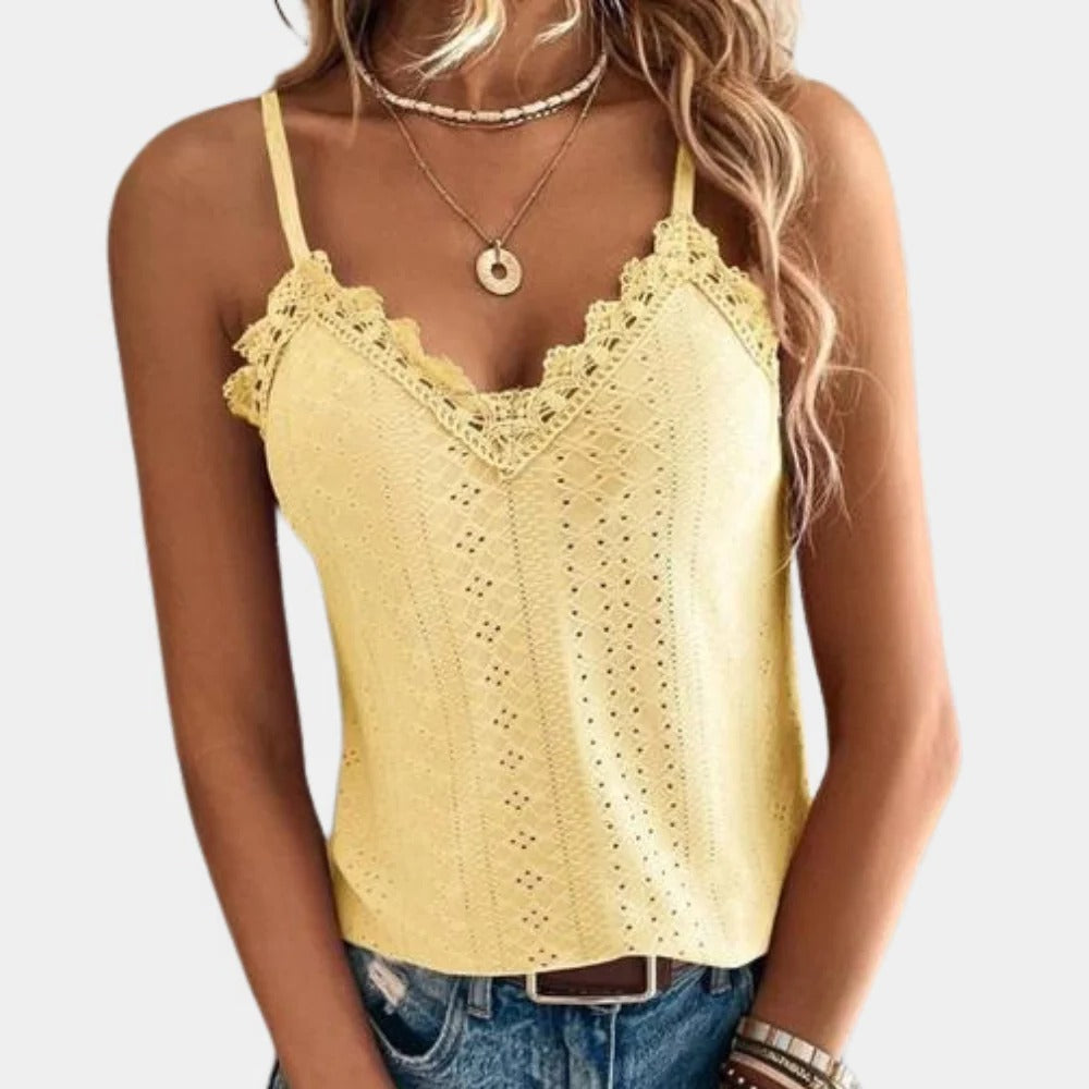 Chic V-Neck Summer Blouse for Women