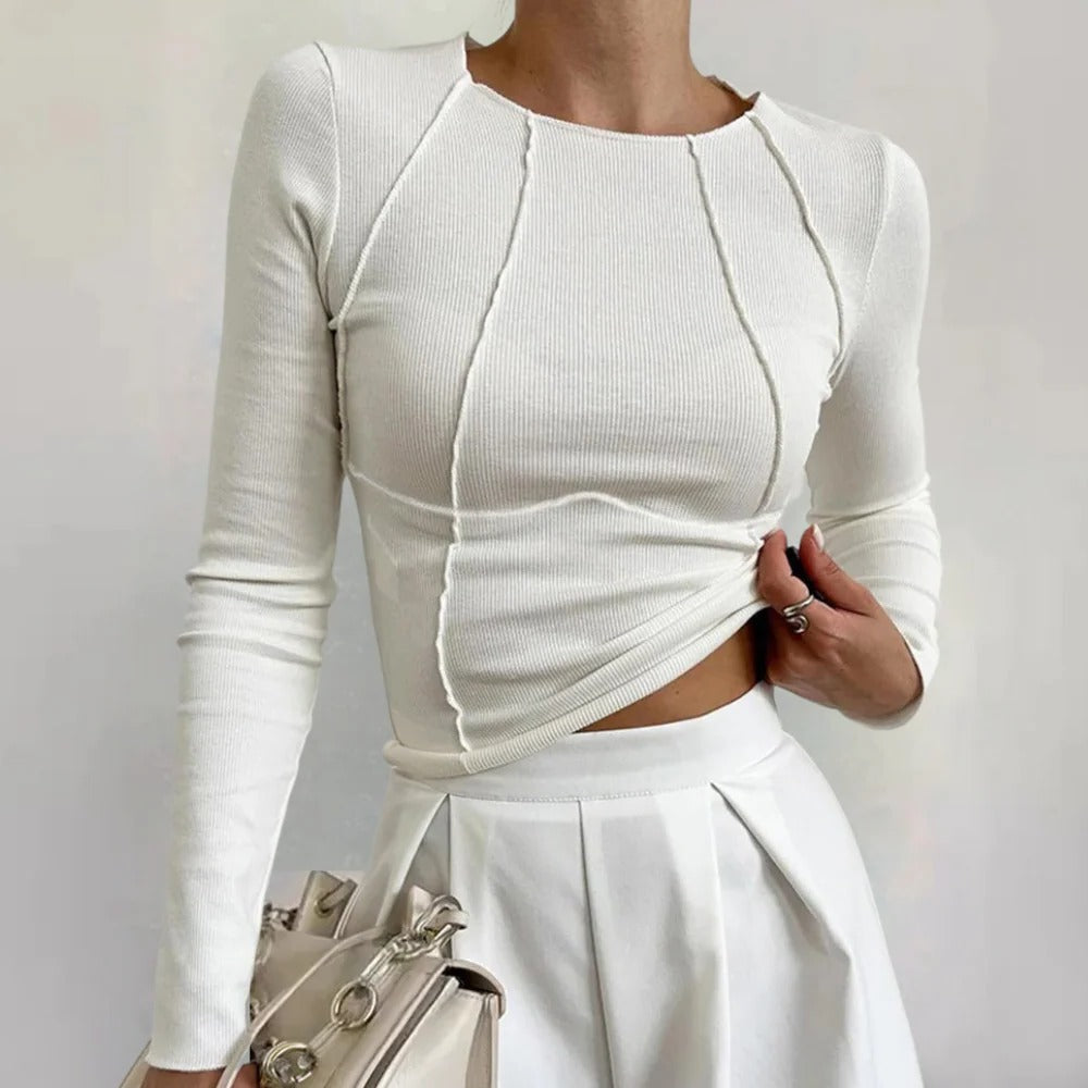Chic Long Sleeve Top for Women - Effortless Style