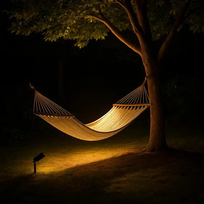 Eco-Friendly Solar-Powered Adjustable Spotlight