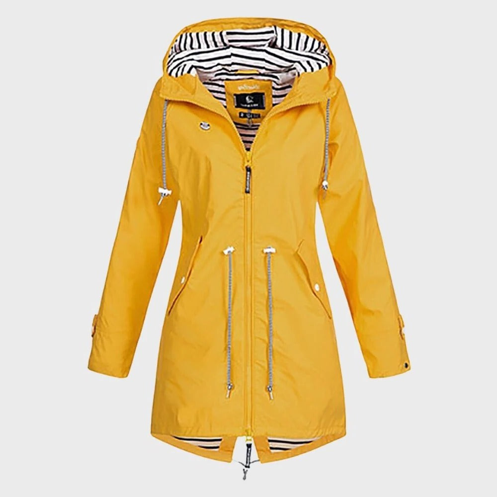 Stylish Waterproof Long Raincoat for Women