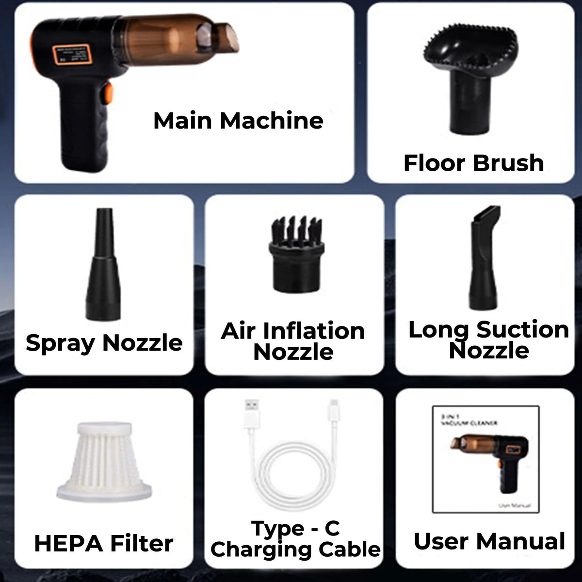 Portable Handheld Vacuum for Cars and Home