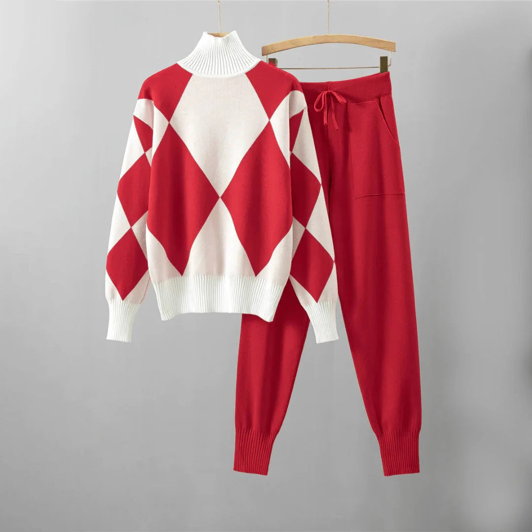 Cozy Chic Sweater and Trousers Ensemble