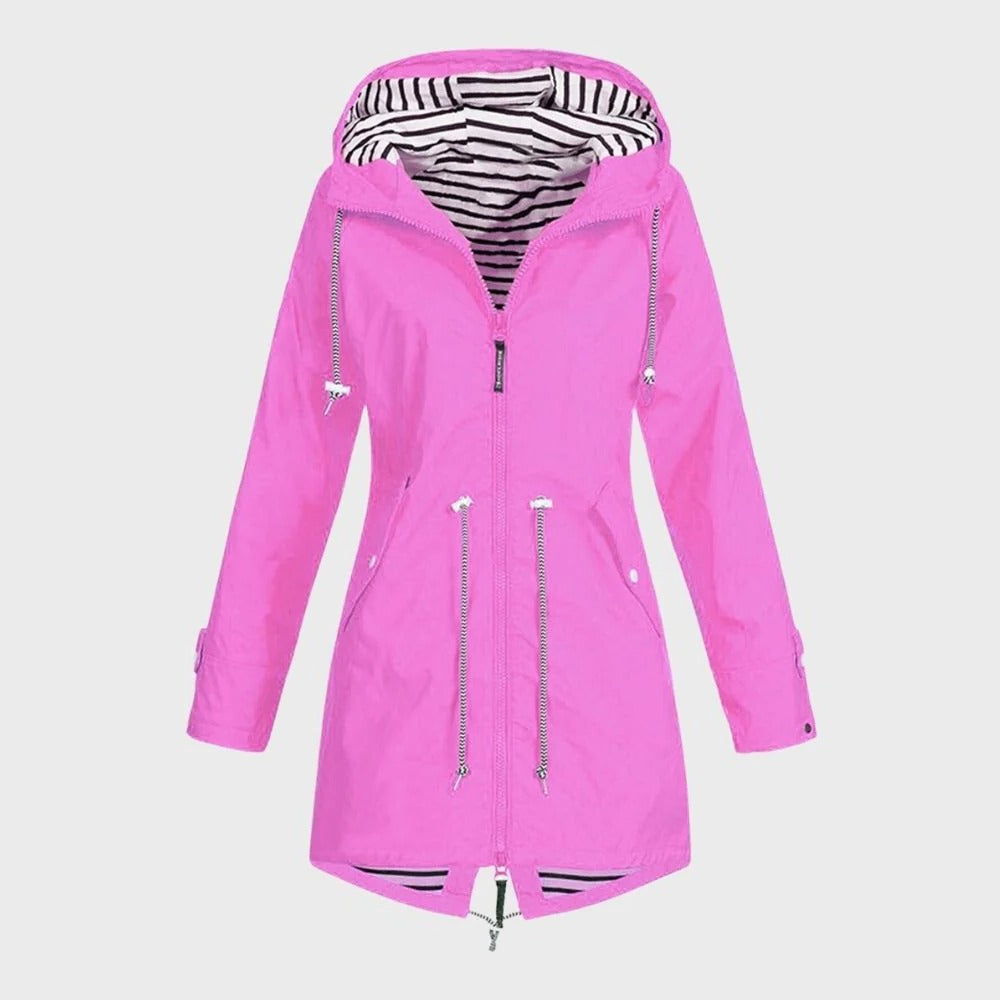 Stylish Waterproof Long Raincoat for Women