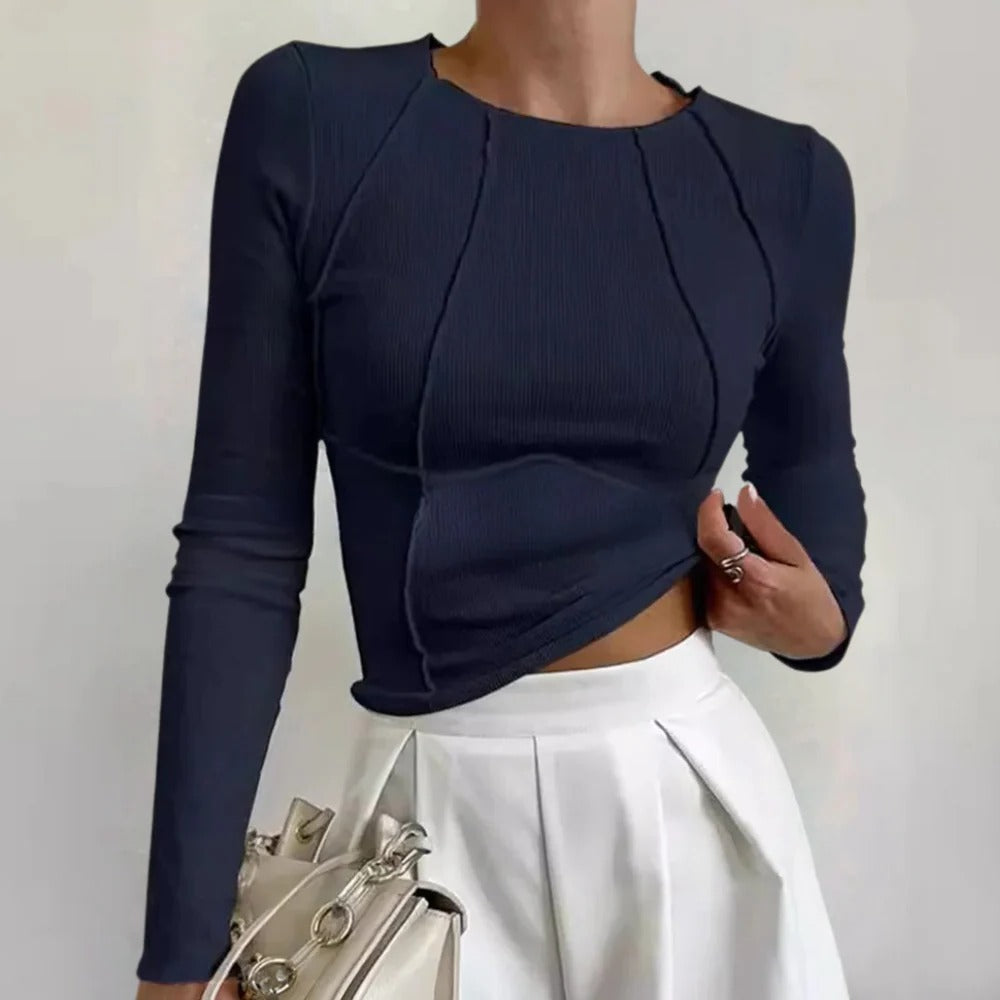 Chic Long Sleeve Top for Women - Effortless Style