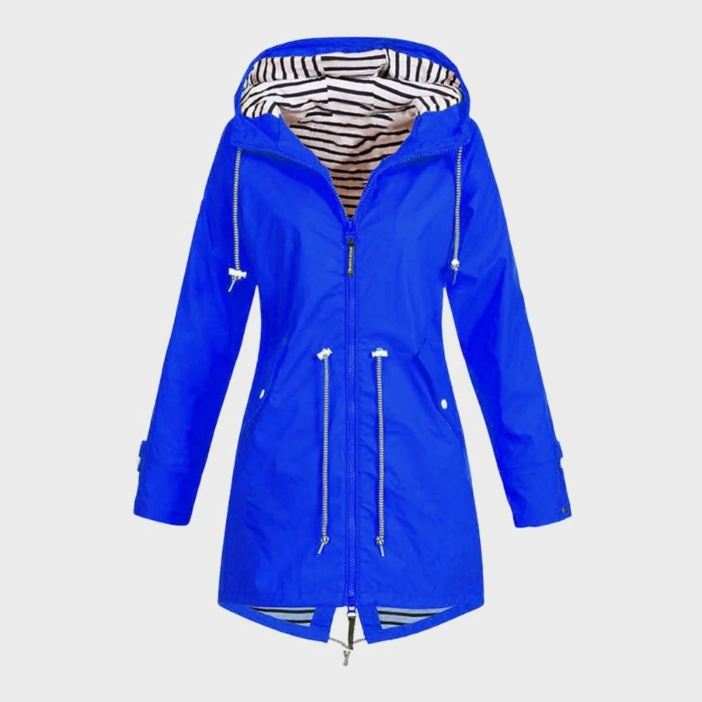Stylish Waterproof Long Raincoat for Women