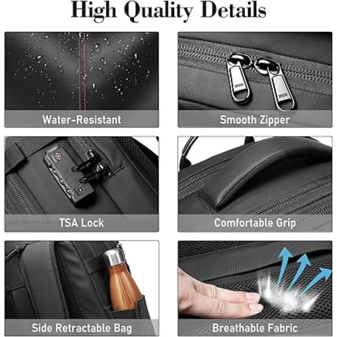 Compact Travel Backpack with Compression Features