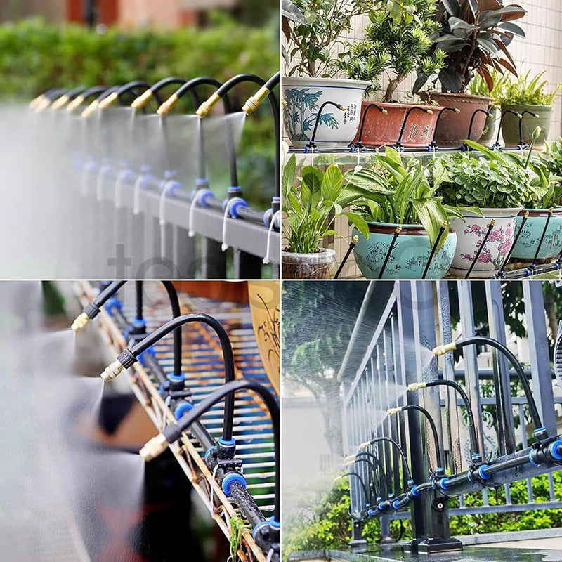 Versatile Garden Irrigation System with Flexible Tubing