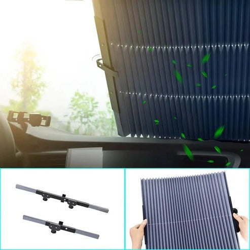 Versatile Shield Car Sunshade – Custom Fit 59–79" Sun Protection