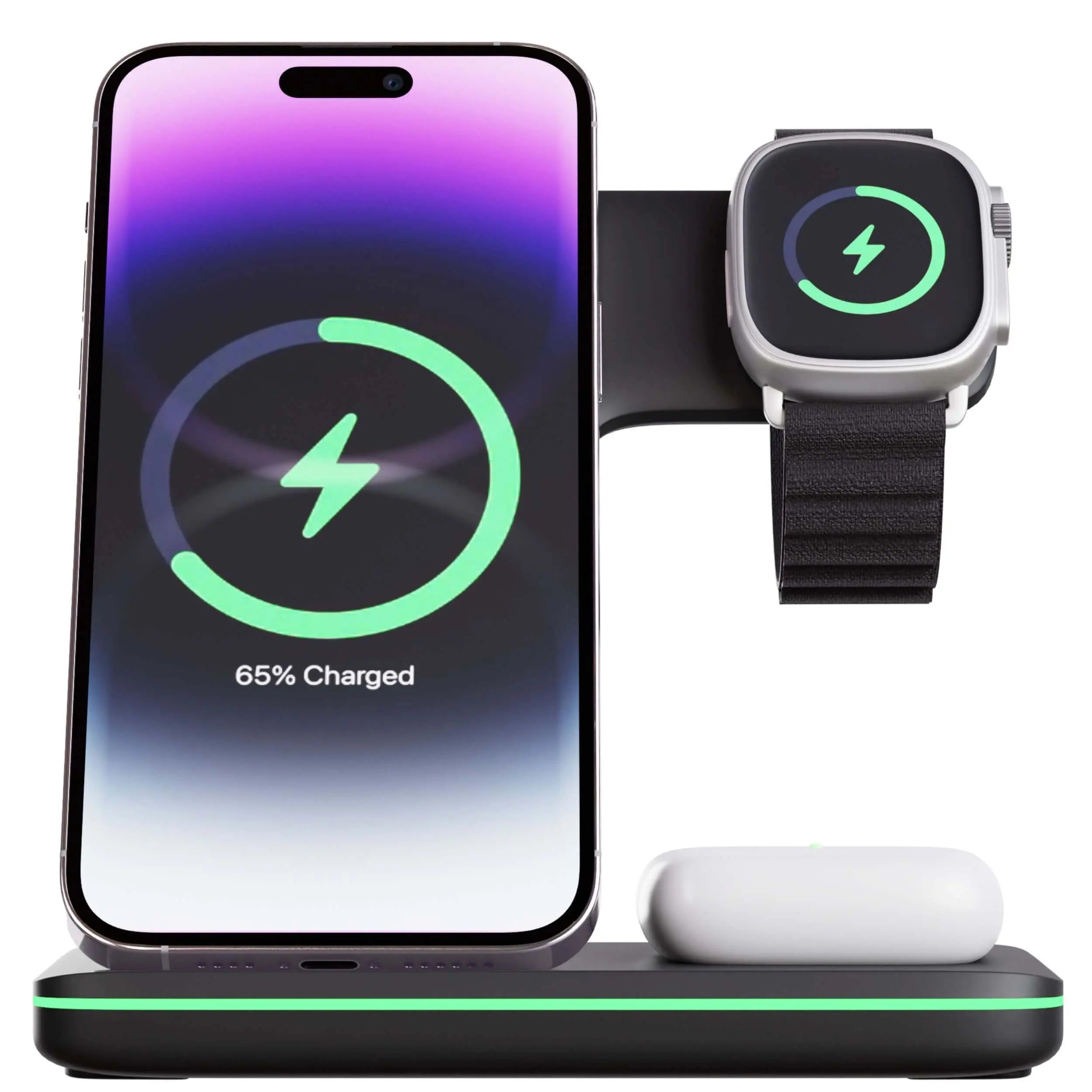 All-in-One Charging Station for iPhone, Watch, and AirPods