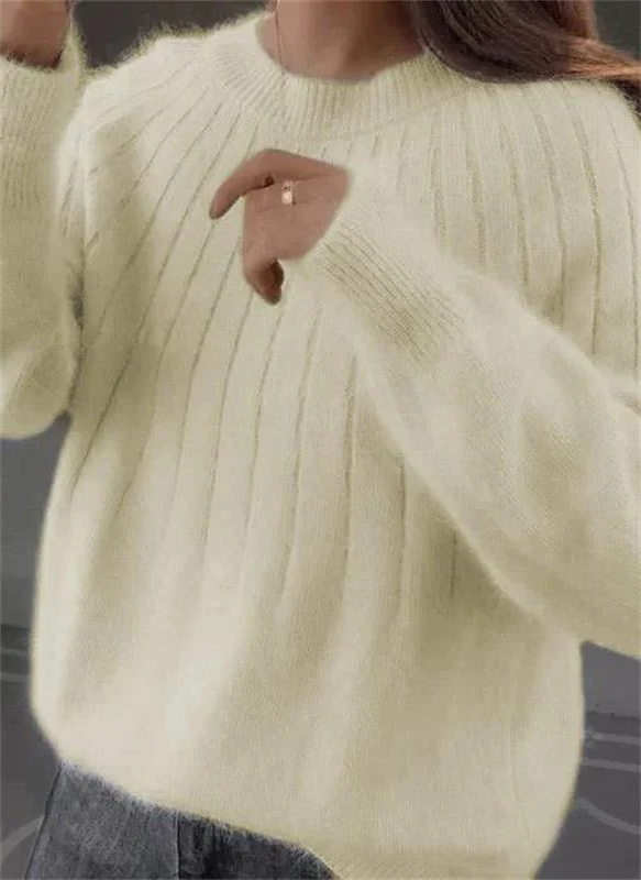Luxurious Cashmere Knit Sweater for Women - Cozy Elegance
