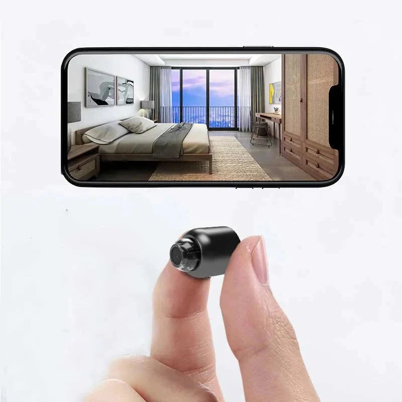 Compact Smart Security Camera with Enhanced Night Vision