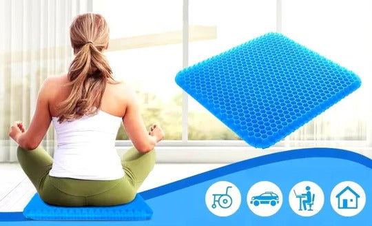 ErgoComfort Gel Seat Cushion | Tailbone Relief & Back Support