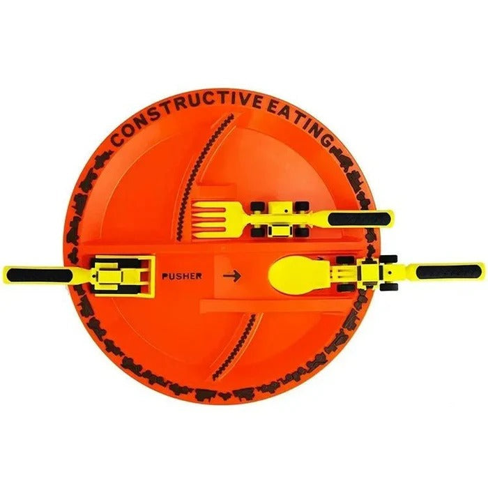Construction-Themed Kids' Dinnerware Set for Healthy Eating