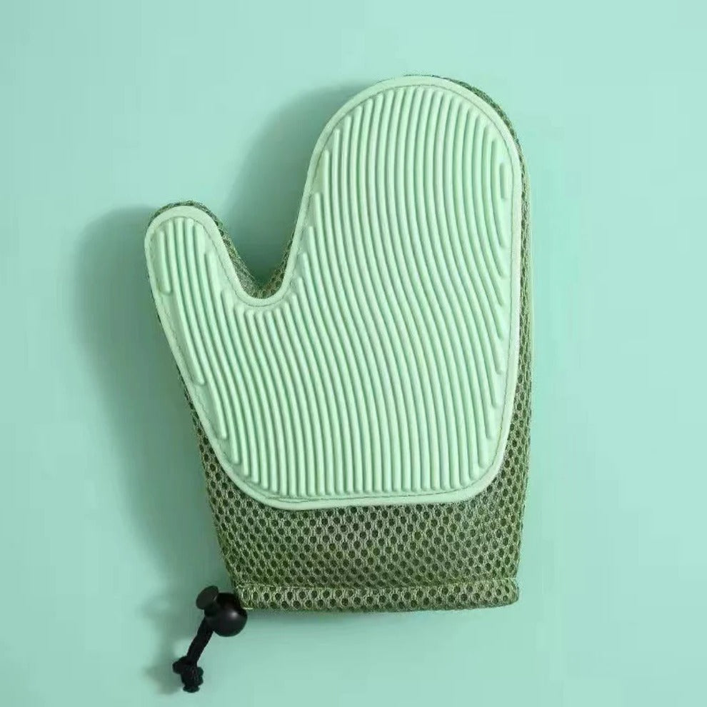 Dual-Action Cat Care Glove for Grooming and Massage