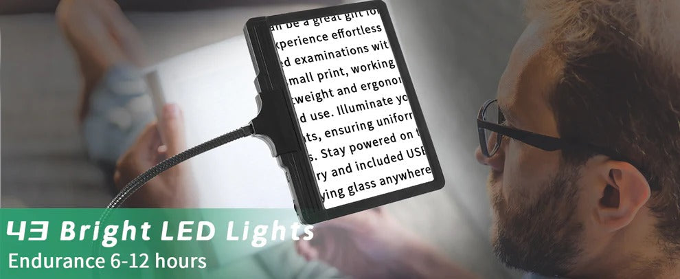 Illuminated Magnifier Floor Lamp for Comfortable Viewing