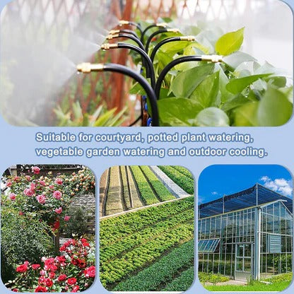 Versatile Garden Irrigation System with Flexible Tubing