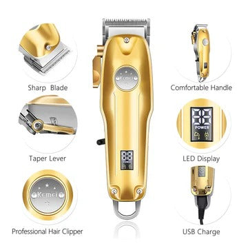 Versatile Cordless Hair Clipper Set – Precision Grooming Essentials